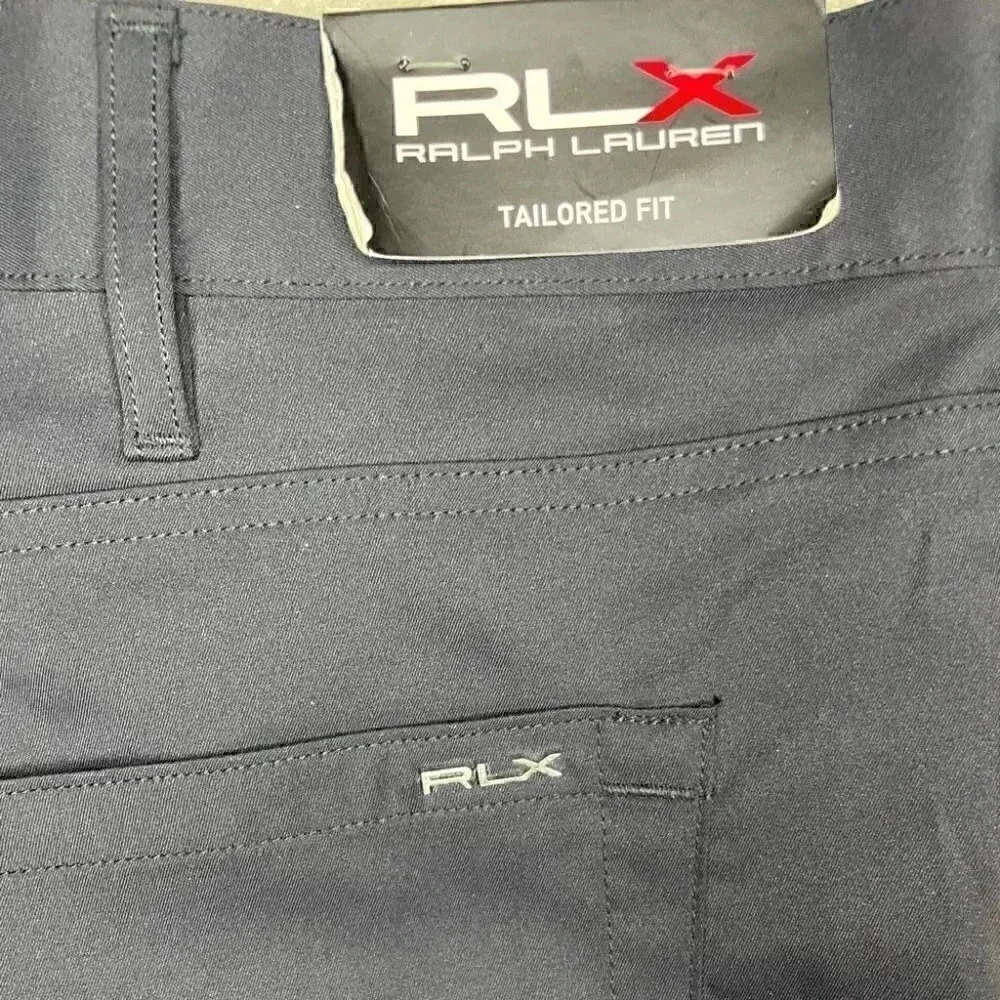 RLX Ralph Lauren Athletic Tailored Fit Black 5 Pocket Pants sz 40x32 - Picture 4 of 11